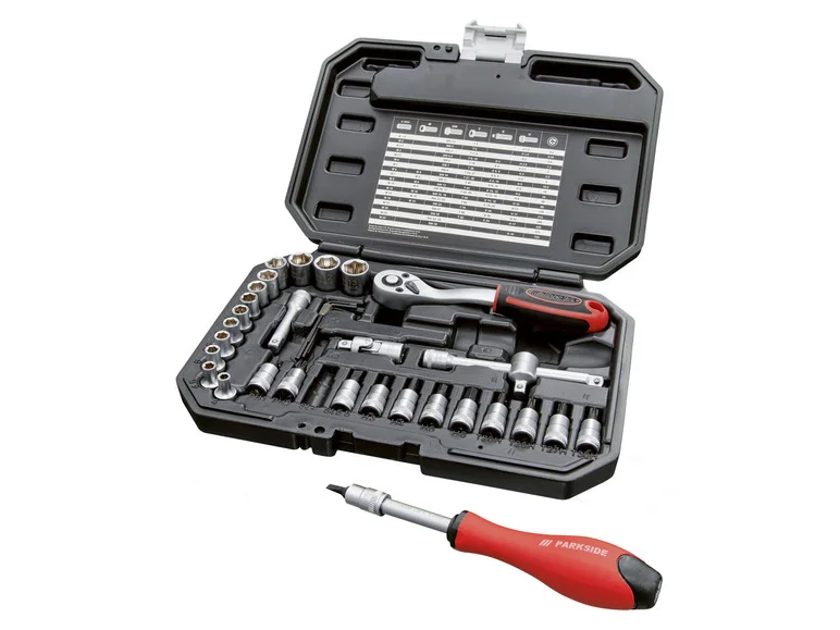 PARKSIDE® Set de douilles et d'embouts. 36 pièces